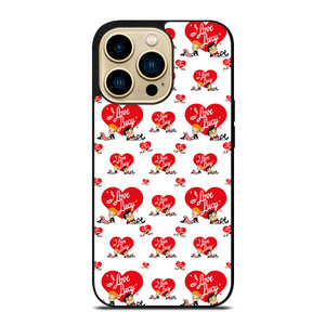 I LOVE LUCY CARTOON PATTERN iPhone 14 Pro Max Case Cover
