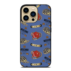 MOSCHINO BEAR COUTURE PATTERN iPhone 14 Pro Max Case Cover