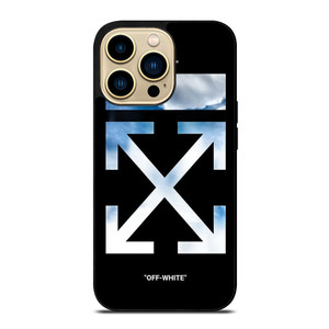 OFF WHITE SKY BLUE iPhone 14 Pro Max Case Cover OFF WHITE SKY BLUE iPhone 14 Pro Max Case Cover