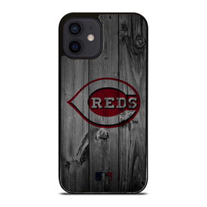CINCINNATI REDS BASEBALL MLB WOOD LOGO iPhone 12 Mini Case Cover