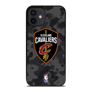 CLEVELAND CAVALIERS BLACK CAMO iPhone 12 Mini Case Cover