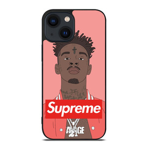 21 SAVAGE PINK SUPREME iPhone 14 Plus Case Cover