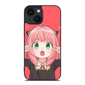 ANYA SPY X FAMILY PINK iPhone 14 Plus Case Cover ANYA SPY X FAMILY PINK iPhone 14 Plus Case Cover