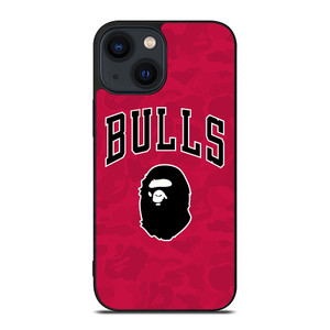 CHICAGO BULLS X BAPE CAMO iPhone 14 Plus Case Cover