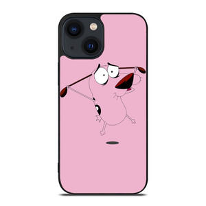 COURAGE THE COWARDLY DOG FLAT iPhone 14 Plus Case Cover