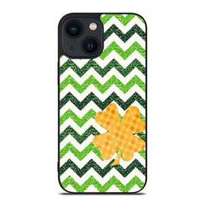 CUTE GREEN CHEVRON iPhone 14 Plus Case Cover