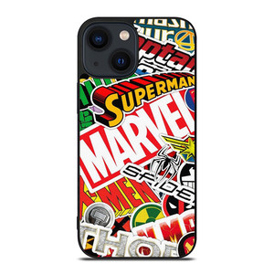 DC MARVEL SUPERHERO COLLAGE iPhone 14 Plus Case Cover