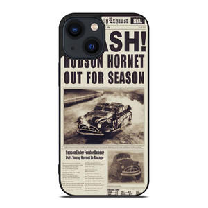 DOG HUDSON HORNET CARS MAGAZINE iPhone 14 Plus Case Cover
