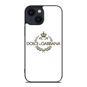 DOLCE AND GABBANA WHITE LOGO iPhone 14 Plus Case Cover