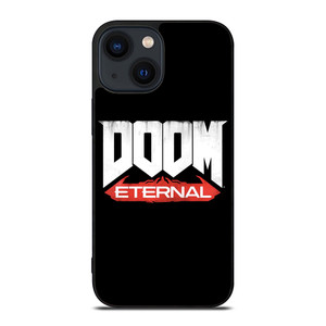 DOOM ETERNAL GAMES LOGO BLACK iPhone 14 Plus Case Cover