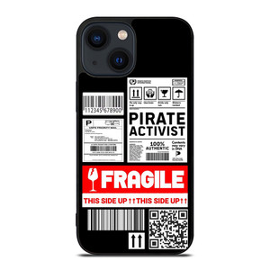 FRAGILE STAMP BARCODE LABELS iPhone 14 Plus Case Cover