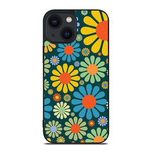 HIPPIE FLOWER PATTERN iPhone 14 Plus Case Cover
