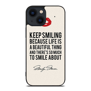 MARILYN MONROE QUOTES iPhone 14 Plus Case Cover MARILYN MONROE QUOTES iPhone 14 Plus Case Cover
