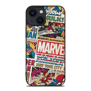 MARVEL COMICS COLLAGE iPhone 14 Plus Case Cover
