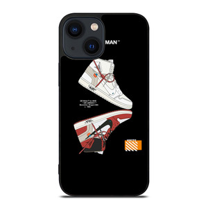 NIKE AIR JORDAN JUMPMAN OFF WHITE iPhone 14 Plus Case Cover NIKE AIR JORDAN JUMPMAN OFF WHITE iPhone 14 Plus Case Cover