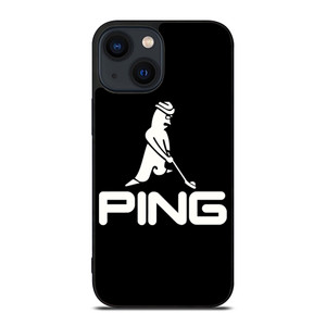 PING GOLF BLACK LOGO iPhone 14 Plus Case Cover
