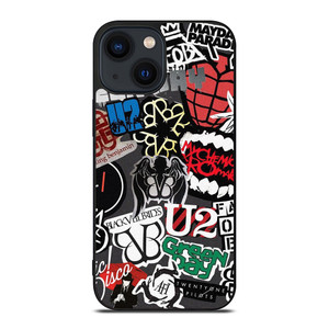 PUNK ROCK BAND COLLAGE iPhone 14 Plus Case Cover