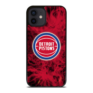 DETROIT PISTONS BASKETBALL NBA FIRE iPhone 12 Mini Case Cover
