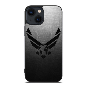 USAF UNITED STATES AIR FORCES LOGO METAL iPhone 14 Plus Case Cover