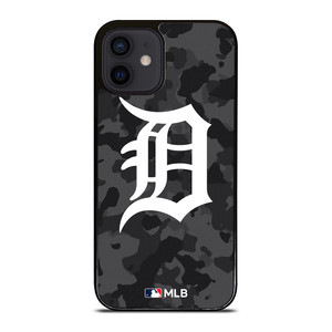 DETROIT TIGERS BASEBALL BLACK CAMO iPhone 12 Mini Case Cover