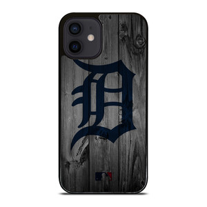 DETROIT TIGERS BASEBALL MLB WOOD LOGO iPhone 12 Mini Case Cover