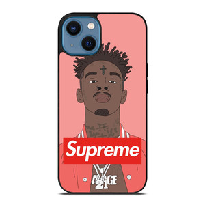 21 SAVAGE PINK SUPREME iPhone 14 Case Cover