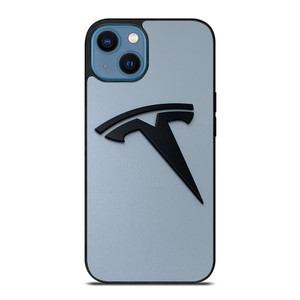BLACK TESLA CAR LOGO iPhone 14 Case Cover
