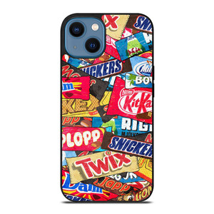 CHOCOLATE WAFER SNACK COLLAGE iPhone 14 Case Cover CHOCOLATE WAFER SNACK COLLAGE iPhone 14 Case Cover
