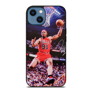 DENNIS RODMAN CHICAGO BULLS NBA iPhone 14 Case Cover