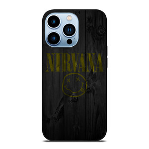 NIRVANA ROCK BAND WOODEN LOGO iPhone 13 Pro Max Case Cover