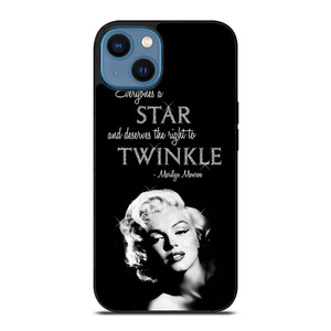 MARILYN MONROE BLACK QUOTES iPhone 14 Case Cover MARILYN MONROE BLACK QUOTES iPhone 14 Case Cover
