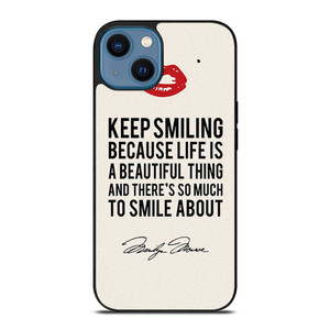 MARILYN MONROE QUOTES iPhone 14 Case Cover MARILYN MONROE QUOTES iPhone 14 Case Cover