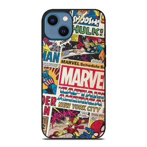 MARVEL COMICS COLLAGE iPhone 14 Case Cover