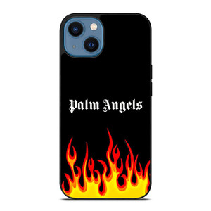 PALM ANGELS GRAFFITI FLAMES iPhone 14 Case Cover PALM ANGELS GRAFFITI FLAMES iPhone 14 Case Cover
