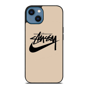 STUSSY NIKE BROWN iPhone 14 Case Cover STUSSY NIKE BROWN iPhone 14 Case Cover