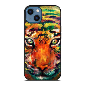 TRIPPY TIGER ART iPhone 14 Case Cover