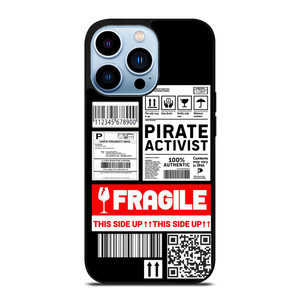FRAGILE STAMP BARCODE LABELS iPhone 13 Pro Max Case Cover