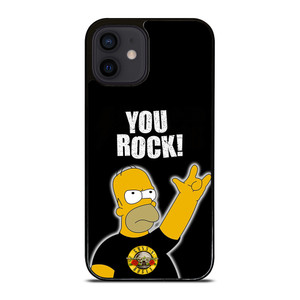 GUNS N ROSES ROCK HOMER SIMPSONS iPhone 12 Mini Case Cover