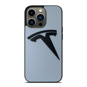 BLACK TESLA CAR LOGO iPhone 13 Pro Case Cover