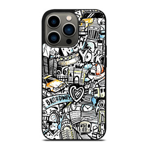 BROOKLYN NEW YORK ART iPhone 13 Pro Case Cover