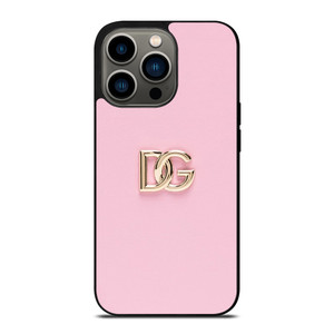 DOLCE AND GABBANA PINK LOGO iPhone 13 Pro Case Cover