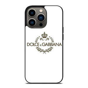 DOLCE AND GABBANA WHITE LOGO iPhone 13 Pro Case Cover