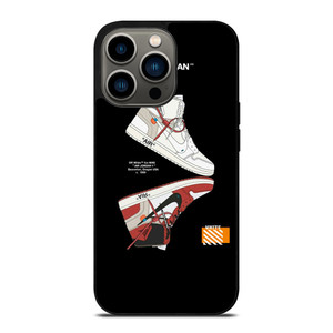 NIKE AIR JORDAN JUMPMAN OFF WHITE iPhone 13 Pro Case Cover