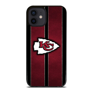 KANSAS CITY CHIEFS NFL METAL STRIPE iPhone 12 Mini Case Cover KANSAS CITY CHIEFS NFL METAL STRIPE iPhone 12 Mini Case Cover
