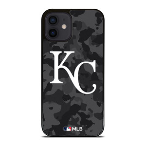 KANSAS CITY ROYALS BASEBALL BLACK CAMO iPhone 12 Mini Case Cover
