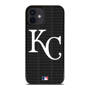 KANSAS CITY ROYALS BASEBALL BLACK iPhone 12 Mini Case Cover