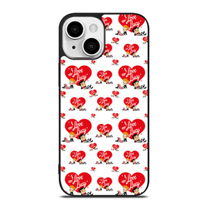 I LOVE LUCY CARTOON PATTERN iPhone 13 Mini Case Cover