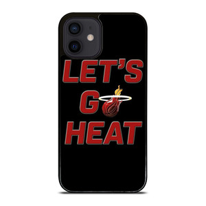 LETS GO MIAMI HEAT NBA BASKETBALL iPhone 12 Mini Case Cover LETS GO MIAMI HEAT NBA BASKETBALL iPhone 12 Mini Case Cover
