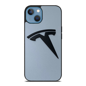 BLACK TESLA CAR LOGO iPhone 13 Case Cover
