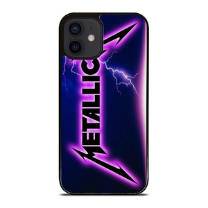 METALLICA ROCK BAND VIOLET LIGHTNING iPhone 12 Mini Case Cover METALLICA ROCK BAND VIOLET LIGHTNING iPhone 12 Mini Case Cover